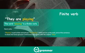 Definition of finite verb,keugrammar