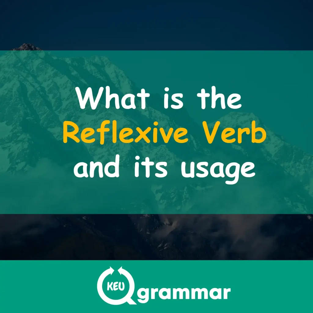 what is reflexive verb, keugrammar