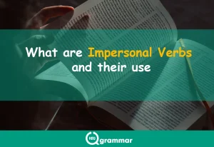 what is impersonal verb, keugrammar